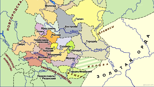 Тест Северо-Восточная Русь